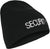 Black - SECURITY Skull Cap, Acrylic Beanie for Guards & Officers