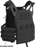 Black LACV (Lightweight Armor Carrier Vest) Side Armor Pouch Set
