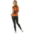 Savage Orange Camo - Short Sleeve Long Length T-Shirt - Poly/Cotton - Women's