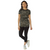 Black Camo - Womens Long Length Camo T-Shirt