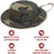 Woodland Camouflage - Tactical Army Military Boonie Bucket Hat - Polyester Cotton