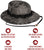 Black Camo - Tactical Military Boonie Hat - Polyester Cotton