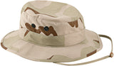 Tri-Color Desert Camouflage - Tactical Military Boonie Bucket Hat - Polyester Cotton