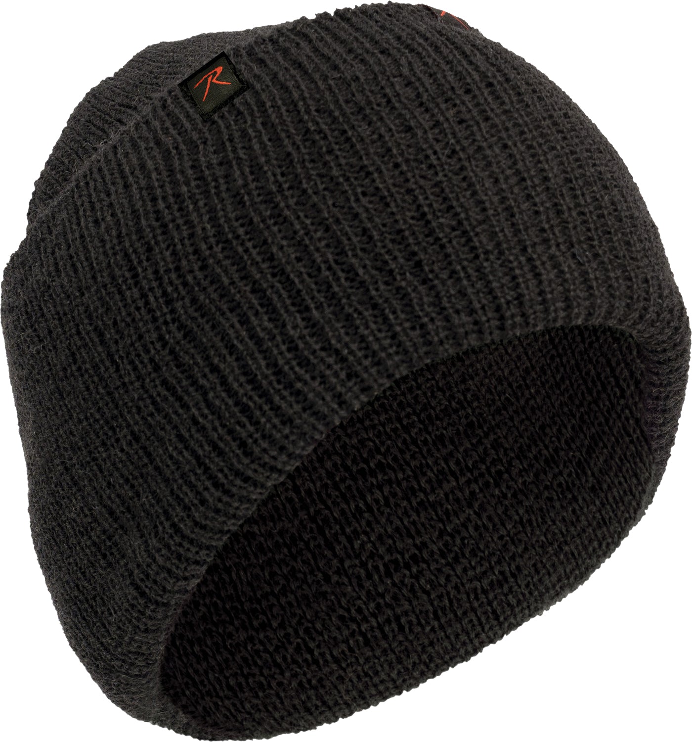 Black 100% Wool Watch Cap