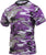 Ultra Violet Camo - Tactical Short Sleeve T-Shirt, Poly/Cotton