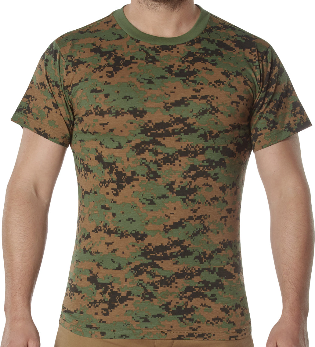 Men's US United States Army Camoflauge Tee Shirt - Military Camo, 3XL