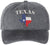 Texas The Lone Star State Flag Embroidered Baseball Cap | TX Map Shaped Lone Star Hat, Black