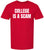College Is a Scam T-Shirt Trendy Anti-College Statement Printed Funny Unisex Crewneck Cotton Tee