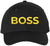 Boss Text Embroidered Baseball Cap | Adjustable Structured Hat | Owner Leader Manager Gift