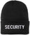SECURITY Embroidered Beanie Warm Winter Watch Cap Security Guard Officer Uniform Outdoors Hat