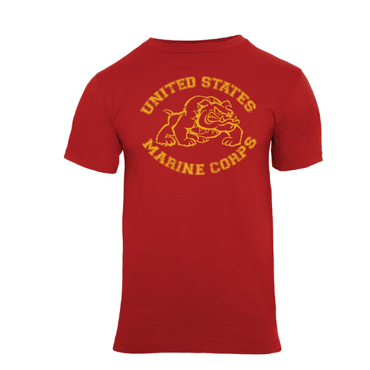 Red - Vintage US Marine Corps Bulldog T-Shirt