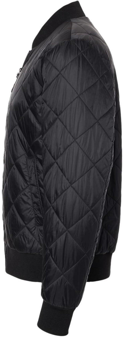 Diamond Quilted Packable Men's Bomber Jacket | Polyester with Nylon Lining Warm Comfortable Jacket