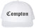 Compton Old English Embroidered Trucker Hat | Classic Deluxe Snapback Mesh Snapback Cap