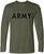 Army PT Style Long Sleeve T-Shirt | US Army Military Physical Training Exercise Workout Gear Long Shirt