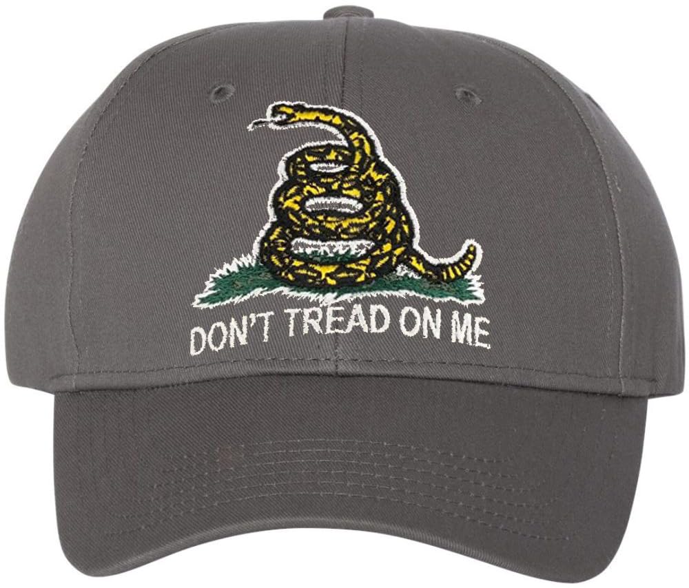 Don’t Tread On Me Gadsen Snake Baseball Cap Embroidered Rafflesnake Hat