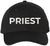 Priest Embroidered Baseball Cap | Text Father Pastor Leader Group Church Trip Structured Cap