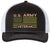 US Army Veteran USA Flag Embroidered Trucker Hat | Structured Mesh Back Military Vet Snap Back Baseball Cap