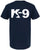 K9 Canine Bold Police Dog T-Shirt | Double Sided K-9 Law Enforcement Dogs Handler Tee Shirt