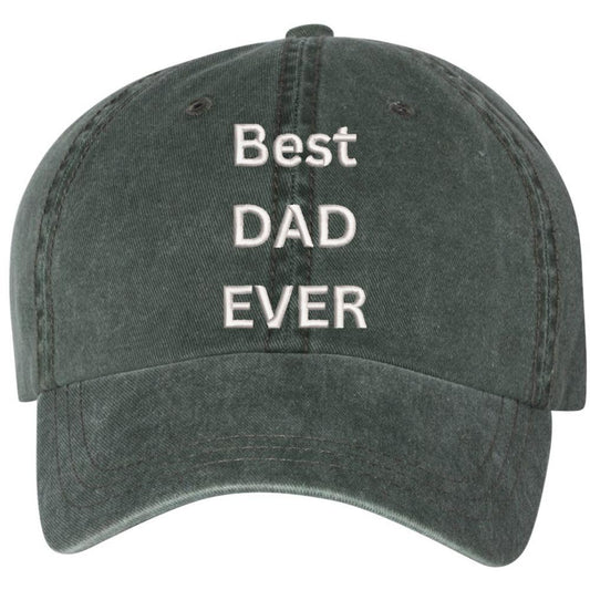 Best Dad Ever Vintage Dad Hat – Embroidered Adjustable Father’s Day Baseball Cap, Classic Gift for Dads