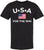 USA for the Win Printed T-Shirt | American Flag Graphic Tee Patriotic 4th of July USA Unisex 100% Cotton Shirt