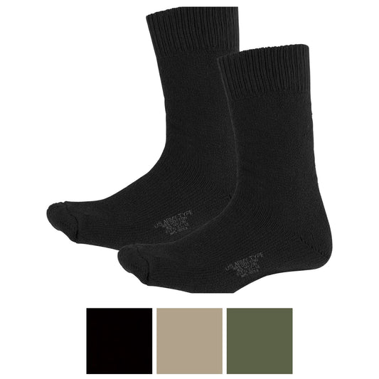 Heavyweight Thermal Boot Socks Thick Cold Weather Military Issue Winter Socks, US Made