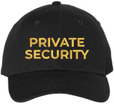 Private Security Embroidered Baseball Cap Guard Officer Detective Personal Protection Work Hat