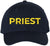 Priest Embroidered Baseball Cap | Text Father Pastor Leader Group Church Trip Structured Cap