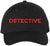 Detective Embroidered Text Baseball Cap | Investigator Agent Structured Hat for Men and Women