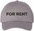 For Rent Sign Embroidered Dad Hat | Adjustable Funny Gift Baseball Cap for Men and Women