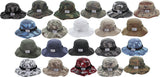 Tactical Boonie Hat Military Bucket Cap Camo Digital or Solid Wide Brim Sun Fishing Bush Booney Hunting Headwear