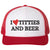 I Heart Titties & Beer Embroidered Trucker Cap Funny Love Boobs and Drinking Mesh & Snap Back Hat