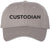 Custodian Embroidered Text Baseball Cap | Cleaning Crew Work Job Maintenance | Structured Hat