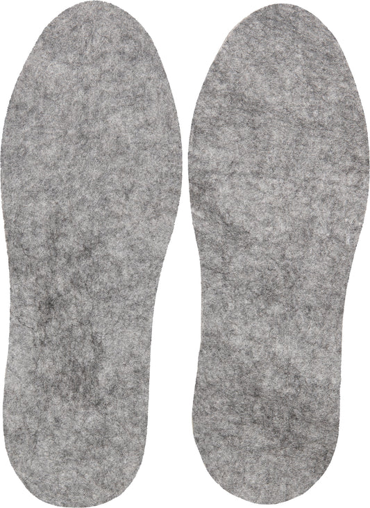Grey - Cold Weather Boot Insoles Heavyweight High Density Felt