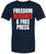 Freedom Requires A Free Press Printed T-Shirt Patriotic First Amendment Free Speech 100% Cotton Crewneck Tee
