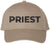 Priest Embroidered Baseball Cap | Text Father Pastor Leader Group Church Trip Structured Cap