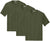 Solid Performance Military Tactical T-Shirts | 100% Polyester Moisture Wicking Tee Shirts, 3-Pack