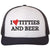 I Heart Titties & Beer Embroidered Trucker Cap Funny Love Boobs and Drinking Mesh & Snap Back Hat