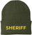 Sheriff Embroidered Beanie Hat USA Army Uniform Police 100% Acrylic Knit Winter Watch Cap