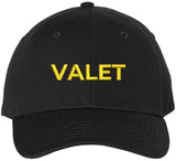 Valet Baseball Hat | Embroidered Parking Attendant Help Service Park Professional Staff Cap