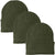 3 Pack Acrylic Beanie Watch Caps, Warm Knit Skull Cap for Men & Women, Blanks Soft Winter Hats