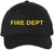Fire Department Text Embroidered Baseball Cap | Fire Fighters Rescue Professionals Uniform | Structured Hat