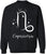 Zodiac Signs Crewneck Sweatshirt | Large Print Astrology Design Horoscope Symbols Sweat Shirt Top, Black