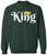 King Crown Printed Sweatshirt Royal Gift Boyfriend Husband Cotton Blend Crewneck Pullover