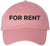 For Rent Sign Embroidered Dad Hat | Adjustable Funny Gift Baseball Cap for Men and Women