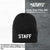 STAFF Beanie Warm Winter Watch Cap Embroidered STAFF Uniform Work Winter Hat