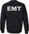 EMT Sweatshirt | Double-Sided Printed Emergency Medical Technician First Responder Crewneck Top