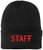 STAFF Beanie Warm Winter Watch Cap Embroidered STAFF Uniform Work Winter Hat