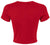 That Girl Embroidered Women's Baby Tee | Trendy Vibe Cool Awesome Sexy Micro Rib Crop T-Shirt, Red