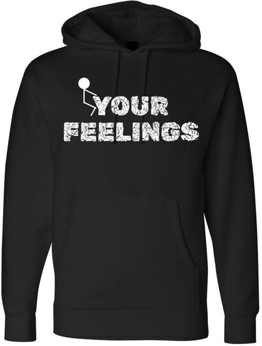 Stick Figure F Your Broken Feelings Hoodie | Humping Graphic Sweatshirt for Someone Who Doesn't Care About Anything