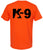 K9 Canine Bold Police Dog T-Shirt | Double Sided K-9 Law Enforcement Dogs Handler Tee Shirt